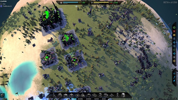 Planetary Annihilation | Even a small base can produce a lot of units