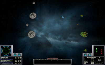 Aphelion Tactical Space Combat Screen