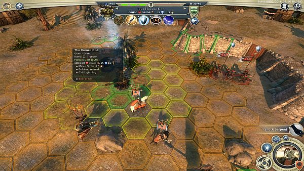 Age of Wonders 3 - A tactical grid shows how many actions are used based on how far you move