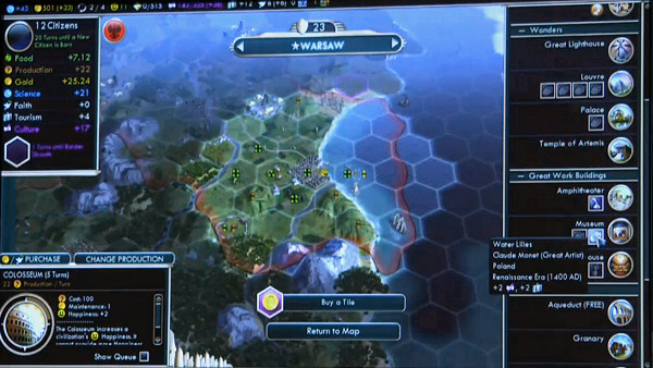 PAX East 2013 | Civ5: Brave New World - Great Work buildings and Tourism system