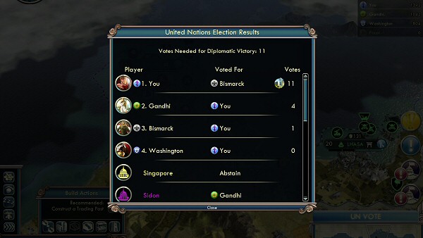 Civ5: Gods & Kings - Diplomatic Victory