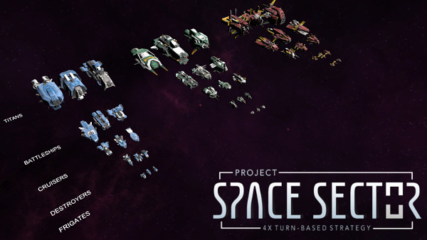 Three different ship visuals (or hulls) for each of the six ship classes, for each race family of ship models (3 races for now). Doom star not shown.