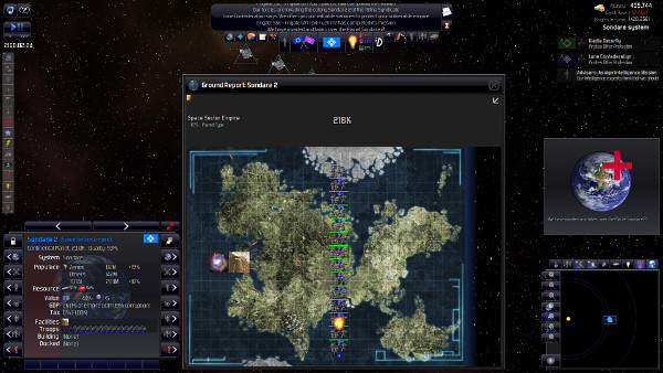 Distant Worlds: Universe | Ground combat is auto-resolved but has some depth to it in the number of troops available and its specializations