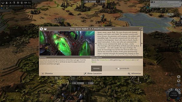 Endless Legend Review| Story quests provide good narrative and goals to work towards.