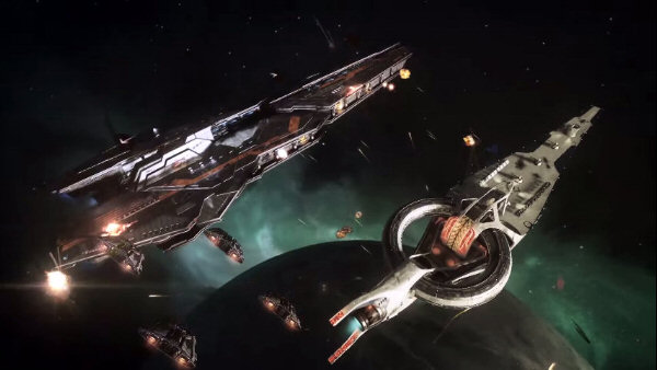 Elite: Dangerous | Capital ship battle video