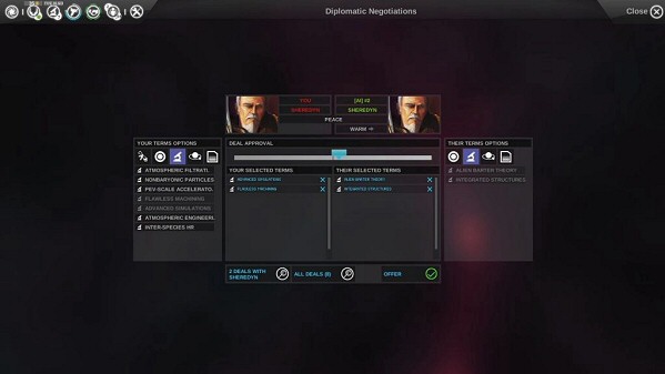 Endless Space | Diplomacy screen