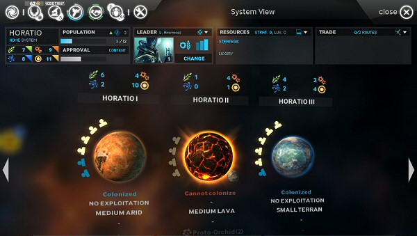 Endless Space | Alpha Version - System Screen