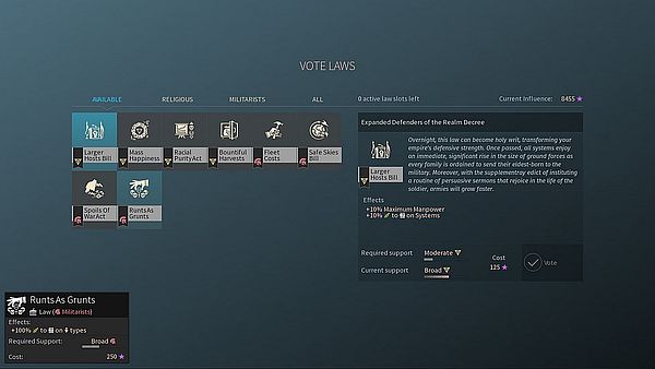 Endless Space 2 Early Access - Let's just pretend we don't see the racial purity act law, okay?