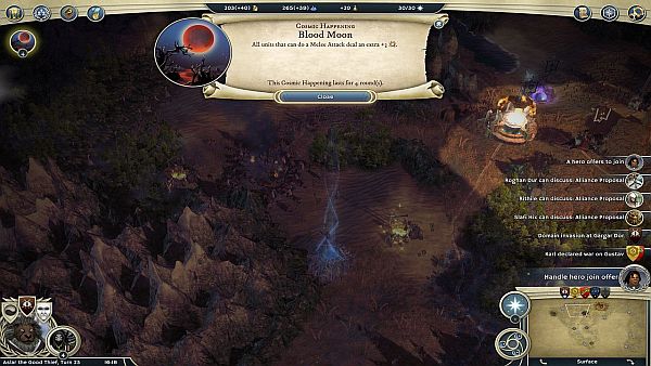 Age of Wonders 3: Eternal Lords | Seeing the world as it appears during a blood moon
