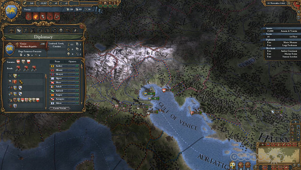 Europa Universalis - User Interface