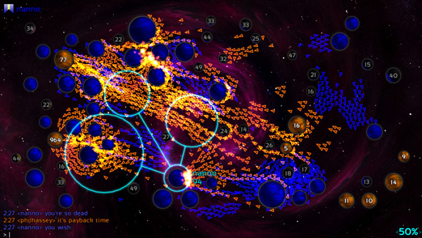 Galcon2 | fast-paced real-time space strategy game