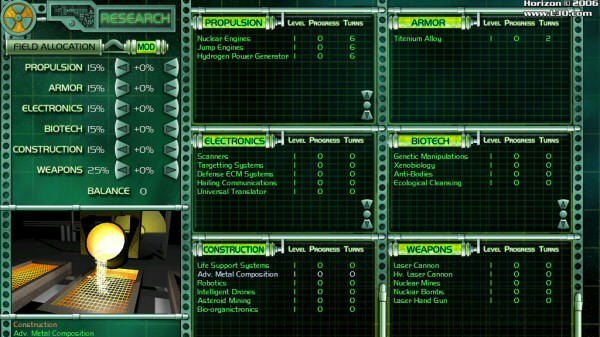 Horizon Research screen (6 years ago)