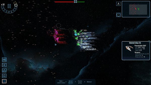 Polaris Sector | A typical battle later in the game