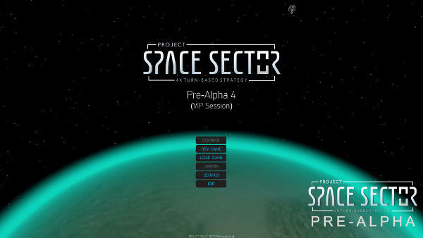 Project Space Sector: Main Menu (Pre-Alpha)