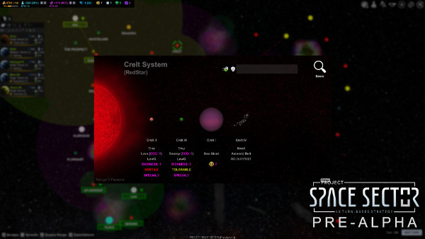 Project Space Sector: System View - unexplored (Pre-Alpha)