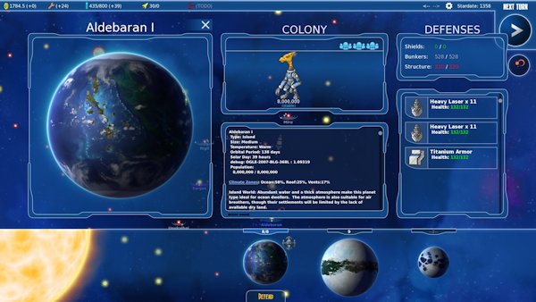 Stars in Shadow | Colony Screen Overview