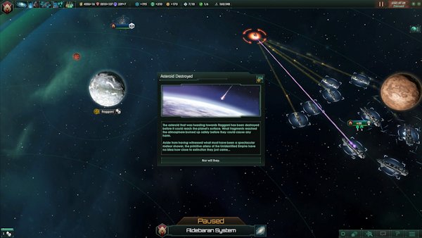 Stellaris | I guess the dinosaurs didn't have an evil space empire watching over them.