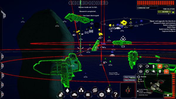 Void Destroyer | "Homeworld" style tactical screen